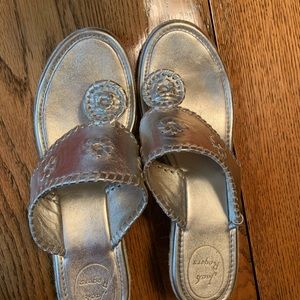 Jack Rogers Leather wedges Gold